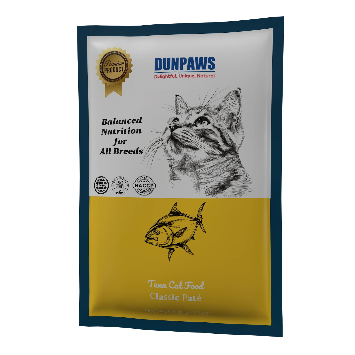 Premium OEM Tuna Flavor Cat Wet Food Pouch Manufacturer