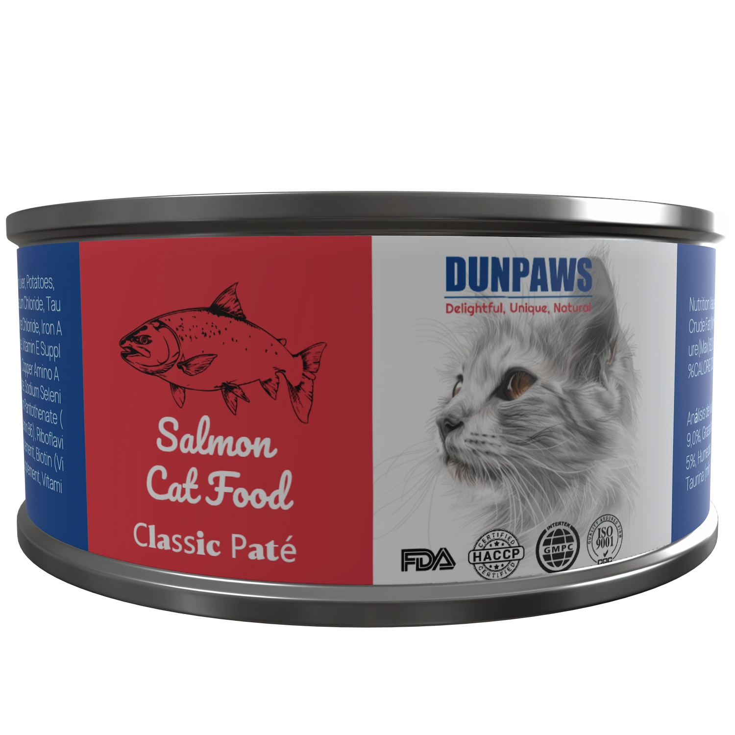 DUNPAWS™ Salmon Flavor Wet Cat Canned Food Manufacturer OEM