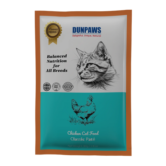 DUNPAWS™ Chicken Flavor Cat Wet Food Pouch OEM Private Label Factory Supply