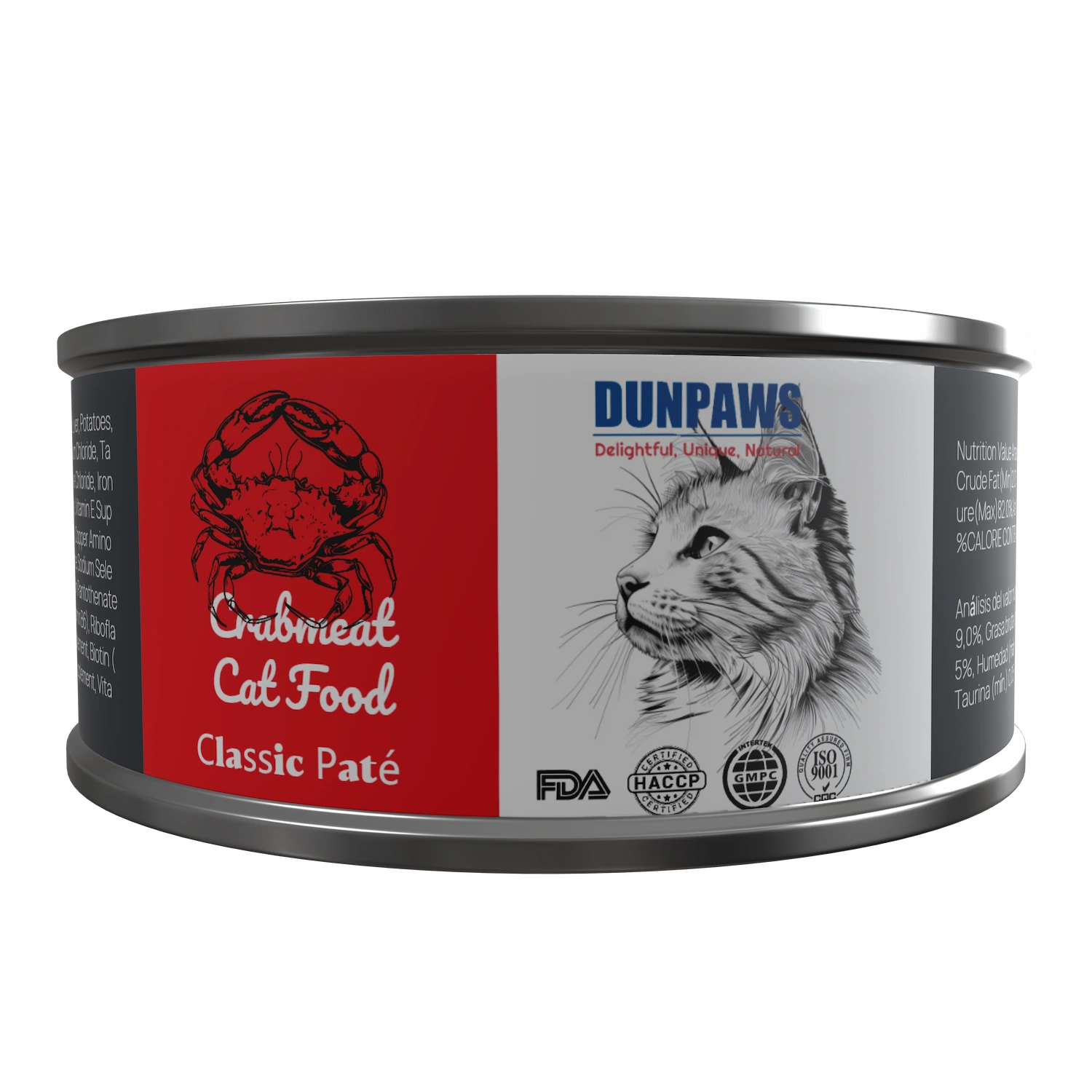 Premium Crab Meat Wet Cat Canned Food Factory OEM