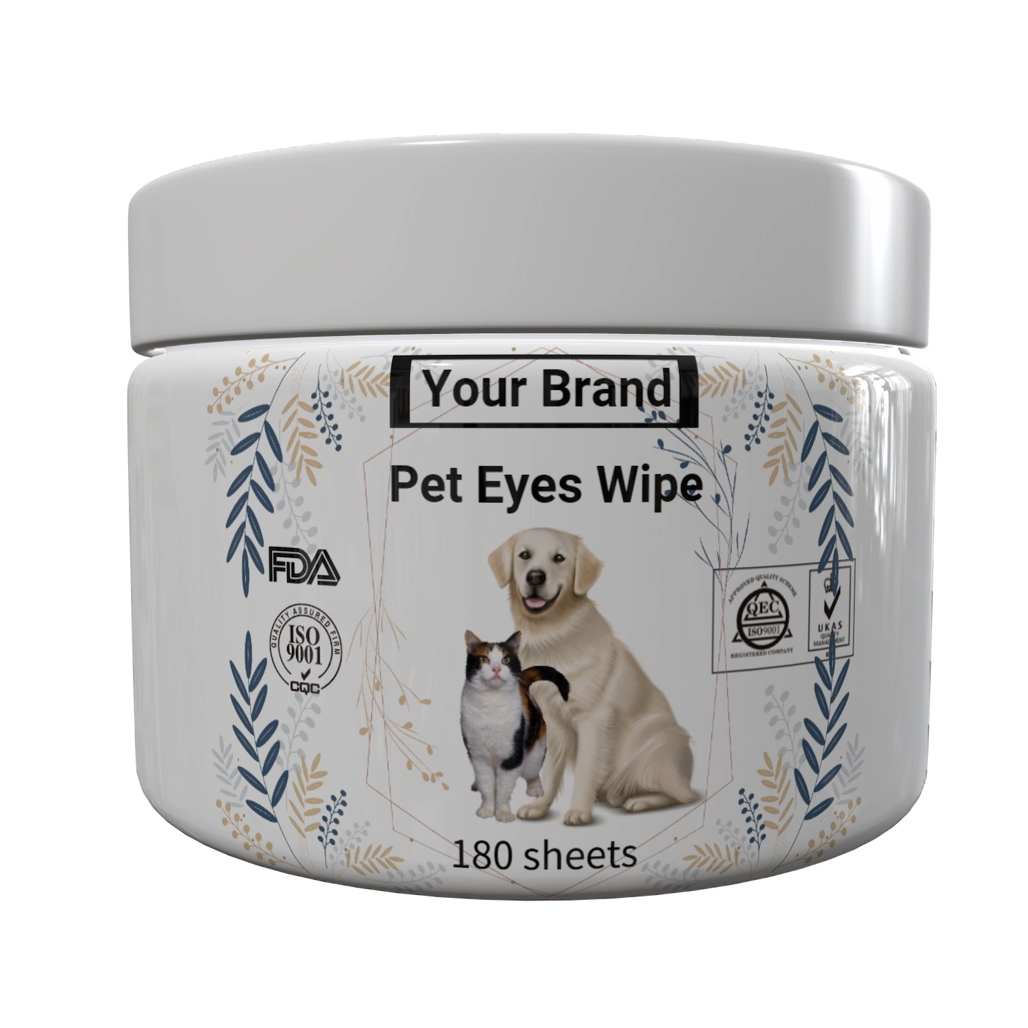 OEM Pet Eye Stain Remove Cleaning Wipes for Dogs and Cats